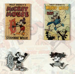 "MICKEY MOUSE FILMSHORT" LIMITED EDITION FRAMED PIN SET.