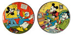 MICKEY MOUSE & DONALD DUCK ENGLISH PRODUCT TINS.