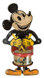 GERMAN VERSION MICKEY MOUSE DRUMMER TIN TOY (VARIETY WITH TEETH).