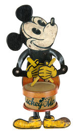 GERMAN VERSION MICKEY MOUSE DRUMMER TIN TOY (VARIETY WITHOUT TEETH).