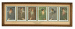 "VISIONS IN THE SMOKE" FRAMED POSTCARDS BY ARTIST ALFRED JAMES DEWEY.