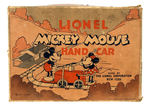 "LIONEL MICKEY MOUSE HAND CAR" WITH BOX.