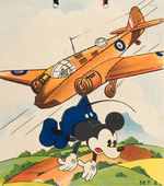 MICKEY MOUSE MILITARY THEME SEWING CARD SETS.