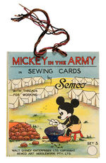 MICKEY MOUSE MILITARY THEME SEWING CARD SETS.