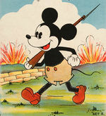 MICKEY MOUSE MILITARY THEME SEWING CARD SETS.