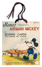 MICKEY MOUSE MILITARY THEME SEWING CARD SETS.