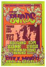 BILL GRAHAM CONCERT POSTER BG-82 FEATURING THE BYRDS.