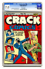 CRACK COMICS #15 AUGUST 1941 CGC 7.0 OFF-WHITE PAGES “D” COPY.