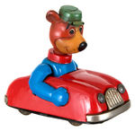 YOGI BEAR TIN FRICTION CAR BY LINE MAR