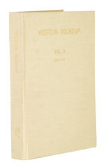 WESTERN ROUNDUP V3 #9-12 DELL GIANT DELL FILE 1955 BOUND VOLUME.