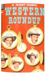 WESTERN ROUNDUP V3 #9-12 DELL GIANT DELL FILE 1955 BOUND VOLUME.