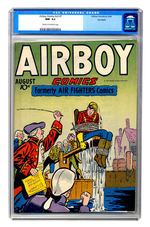 AIRBOY COMICS V3 #7 AUGUST 1946 CGC 9.2 CREAM TO OFF-WHITE PAGES BIG APPLE COPY.