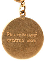 PRINCE VALIANT CREATOR HAL FOSTER 14K GOLD CHARM BRACELET FROM 1954 "THIS IS YOUR LIFE" TV SHOW.