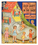 "THE OLD LADY WHO LIVED IN THE SHOE CUTOUTS" PAPERDOLL BOOK.