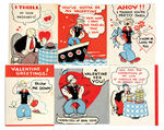 POPEYE VALENTINE CARD LOT.