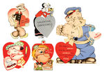 POPEYE VALENTINE CARD LOT.