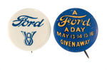 FORD PAIR OF SCARCE 1930s BUTTONS.