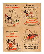 MICKEY MOUSE BIRTHDAY CARD.