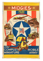 “MIDGIES THE COMPLETE MOBILE MINIATURE ARMY” BOXED TOY SET.