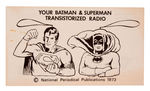 "SUPERMAN RADIO" PAIR.