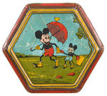 THREE-PIECE TIN LOT FEATURING MICKEY & MINNIE MOUSE AND FELIX THE CAT.