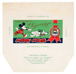 “MICKEY MOUSE” SPANISH CHOCOLATE CANDY WRAPPER PROOF.