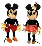 MICKEY & MINNIE DOLLS BY CHARLOTTE CLARK FROM THE TOMART ARCHIVES.