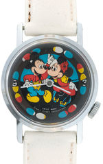 RARE MICKEY & MINNIE ANIMATED DISCO WATCH BY BRADLEY.