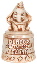 “DUMBO” RARE FIGURAL CERAMIC COOKIE JAR.