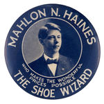 "MAHLON N. HAINES THE SHOE WIZARD" MIRROR.