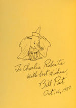 “BILL PEET AN AUTOBIOGRAPHY” BOOK WITH DUMBO SPECIALTY ORIGINAL ART.