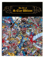“THE ART OF S. CLAY WILSON” FIRST EDITION BOOK WITH ORIGINAL ART AND SIGNED PROMO CARD.