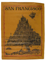 "SAN FRANCISCO" LINEN  HAIGHT ASHBURY POSTER.