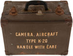 WWII AIRCRAFT CAMERA “TYPE K-20” SET IN ORIGINAL CASE.