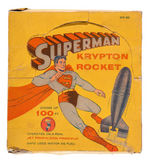 “SUPERMAN KRYPTON ROCKET” BOXED SET.