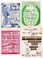 CRYSTAL BALLROOM CONCERT HANDBILL LOT.