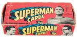 "SUPERMAN" RELATED TOPPS GUM CARD LOT INCLUDING DISPLAY BOX.