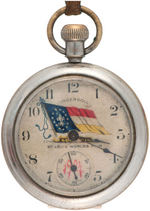 “1904 ST. LOUIS WORLD’S FAIR” HIGH QUALITY POCKET WATCH WITH MOTHER OF PEARL FOB.