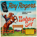 "ROY ROGERS GENUINE LEATHER OFFICIAL HOLSTER SET" BOXED.