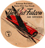 "THE RED FALCON AIR RANGER" RARE SEALRIGHT ICE CREAM CUP INSERT BOOKLETS.