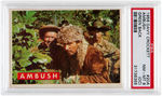 "DAVY CROCKETT" PSA HIGH GRADE GREEN BACK TOPPS GUM CARD SET.