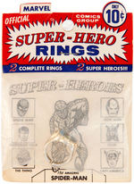 "MARVEL SUPER-HERO" IRON MAN FLICKER RING IN PACKAGE.