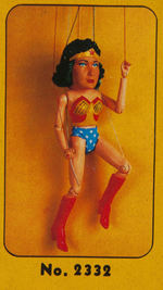 "SUPER-HEROES STRING PUPPETS" BOXED WONDER WOMAN PUPPET.