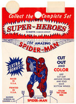 "MARVEL SUPER-HERO - MARVEL SUPER-HEROES RING CLUB" FLICKER RING IN PACKAGE.