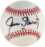 JAMES STEWART AUTOGRAPHED OFFICIAL NATIONAL LEAGUE BASEBALL.