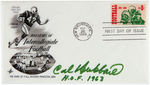 FOOTBALL FALL OF FAME MEMBER CAL HUBBARD SIGNED FIRST DAY COVER.