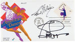 FRED ASTAIRE & GINGER ROGERS SIGNED FIRST DAY COVER.