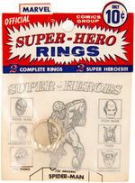 "MARVEL SUPER-HERO" SPIDER-MAN FLICKER RING IN PACKAGE.