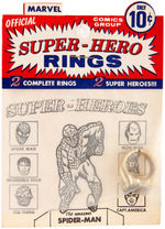 "MARVEL SUPER-HERO" FANTASTIC FOUR FLICKER RING IN PACKAGE.