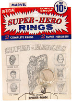 "MARVEL SUPER-HERO" CAPTAIN AMERICA FLICKER RING IN PACKAGE.